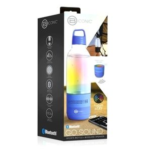 B-Iconic BT Water Bottle Bluetooth Speaker.Blue..Brand new in box.